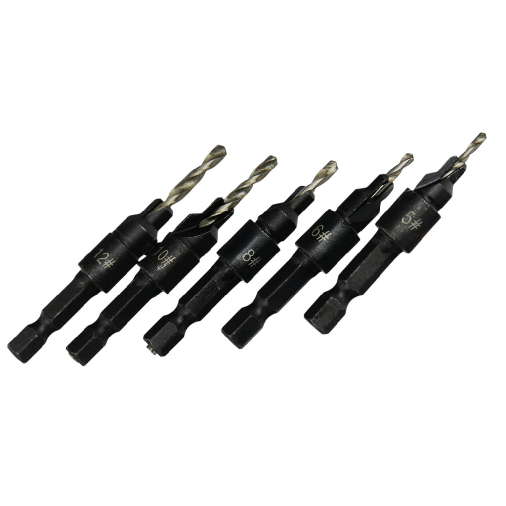 5 tk Confirmat kruvi puuri komplekt KD10796