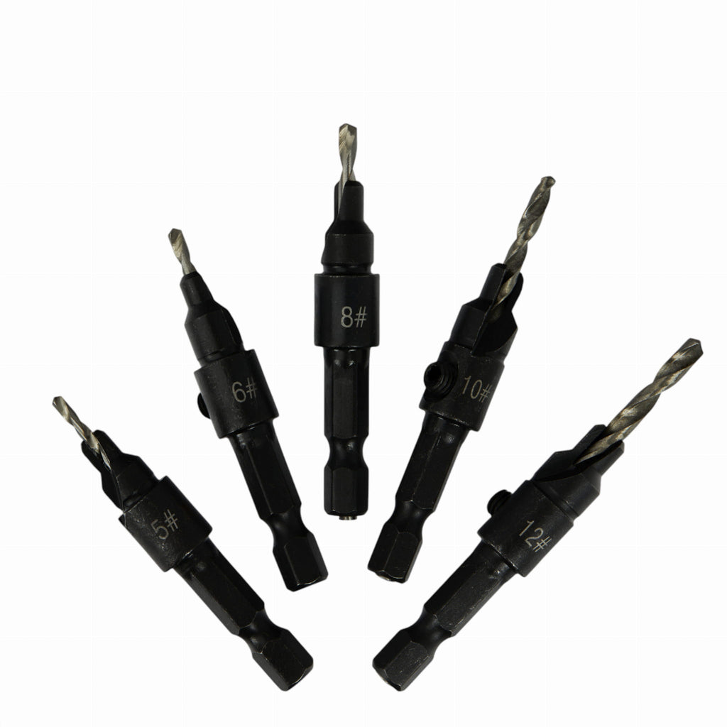 5 tk Confirmat kruvi puuri komplekt KD10796
