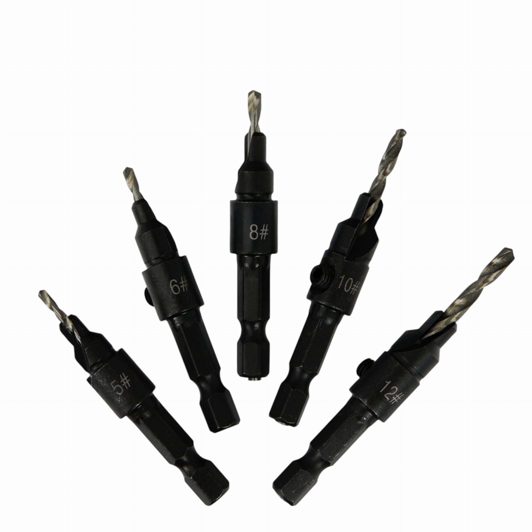 5 tk Confirmat kruvi puuri komplekt KD10796