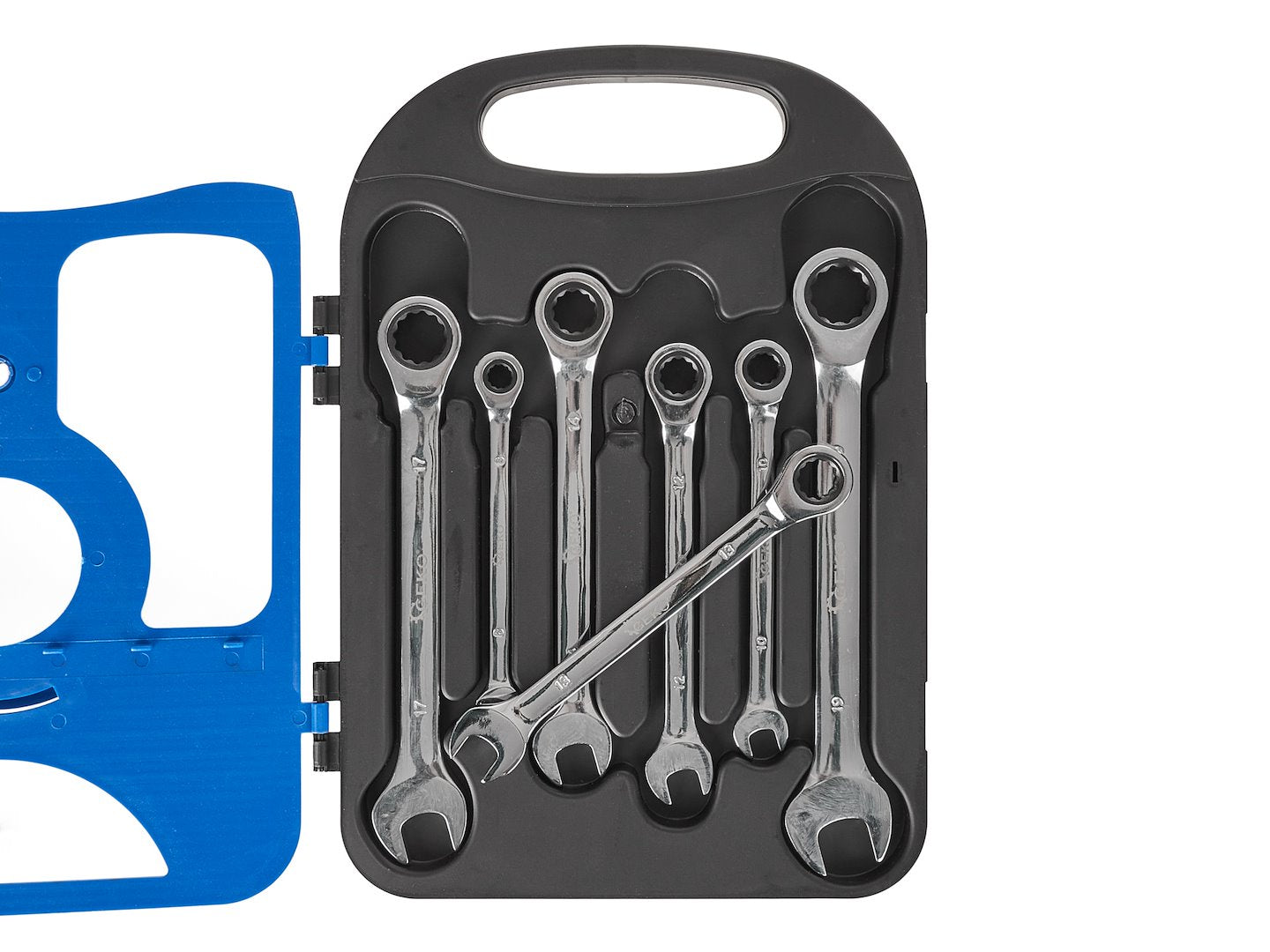 Ratcheting Combination Wrench Set 8–19 mm, 7 pcs