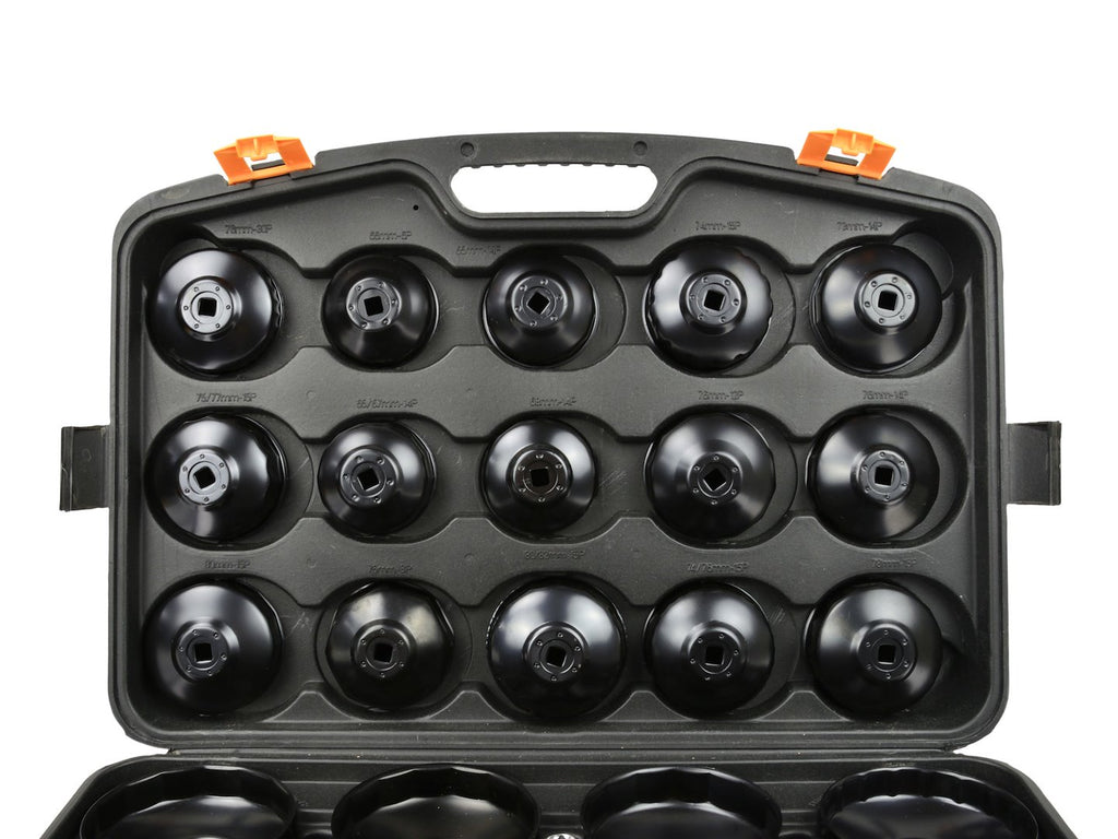 30-piece cup-type oil filter wrench set