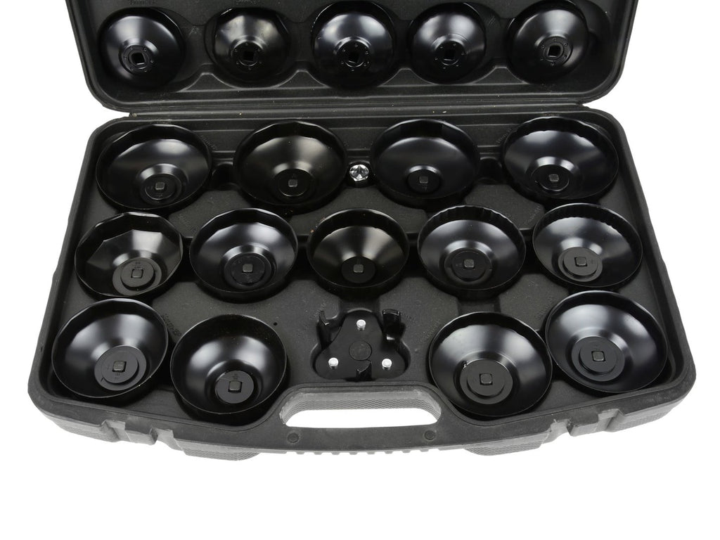 30-piece cup-type oil filter wrench set