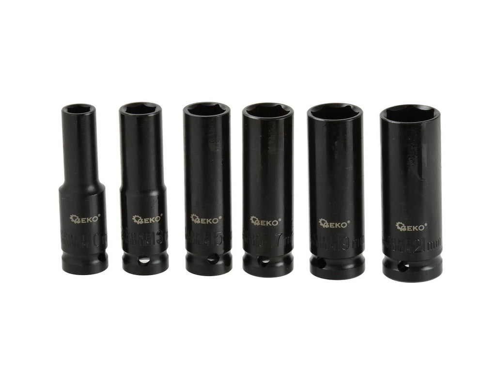 1/2" Drive Deep Impact Socket Set, 10-21 mm (6-piece)