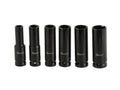 1/2" Drive Deep Impact Socket Set, 10-21 mm (6-piece)