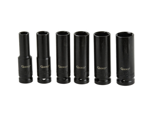 1/2" Drive Deep Impact Socket Set, 10-21 mm (6-piece)