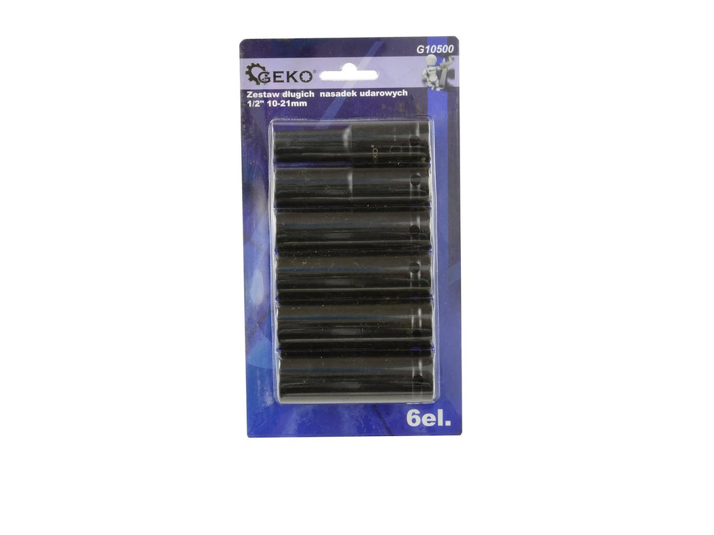 1/2" Drive Deep Impact Socket Set, 10-21 mm (6-piece)