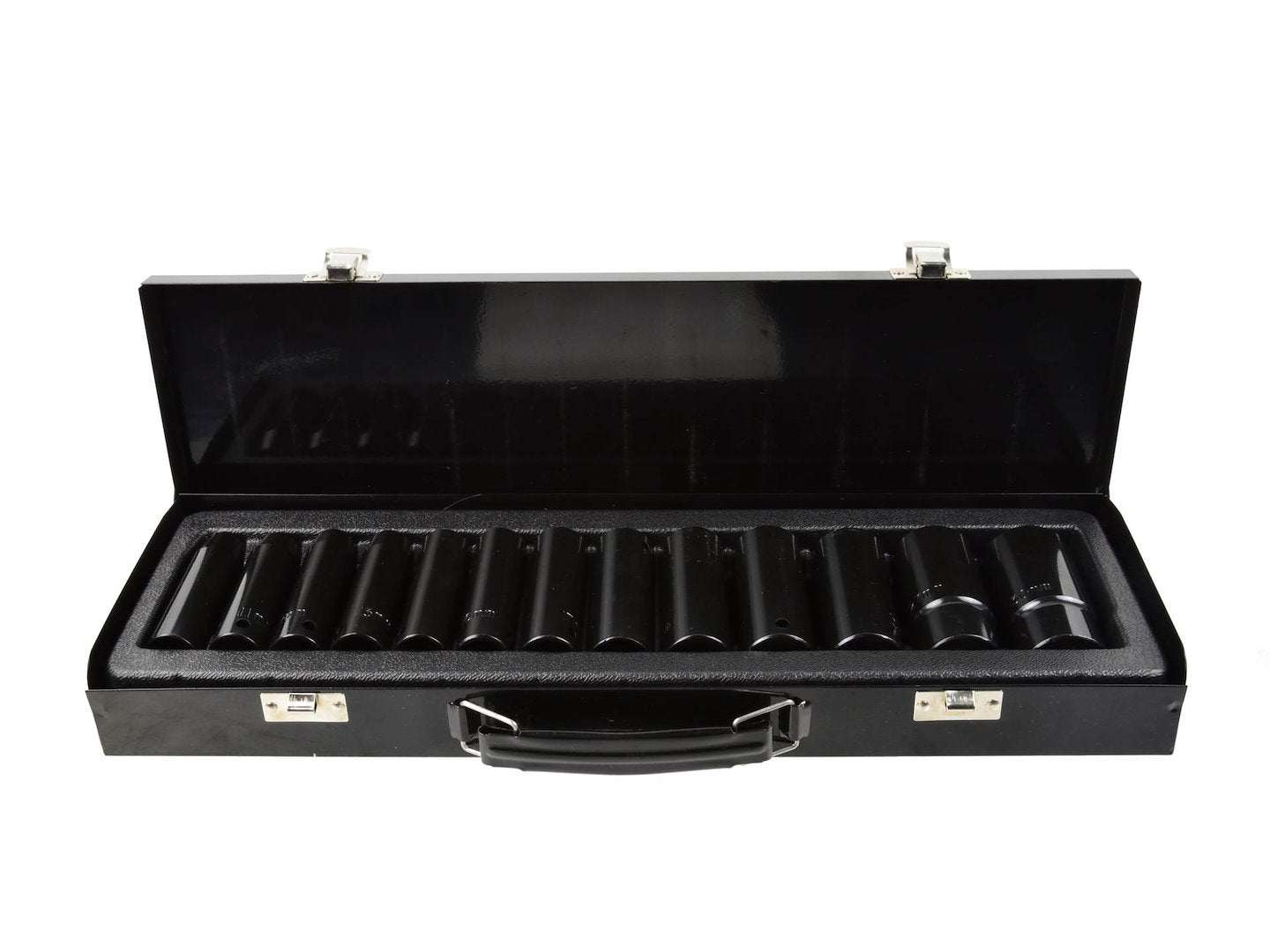 Impact Wrench Socket Set 1/2" SW, 10-30 MM deep, 78 MM, Cr-Mo