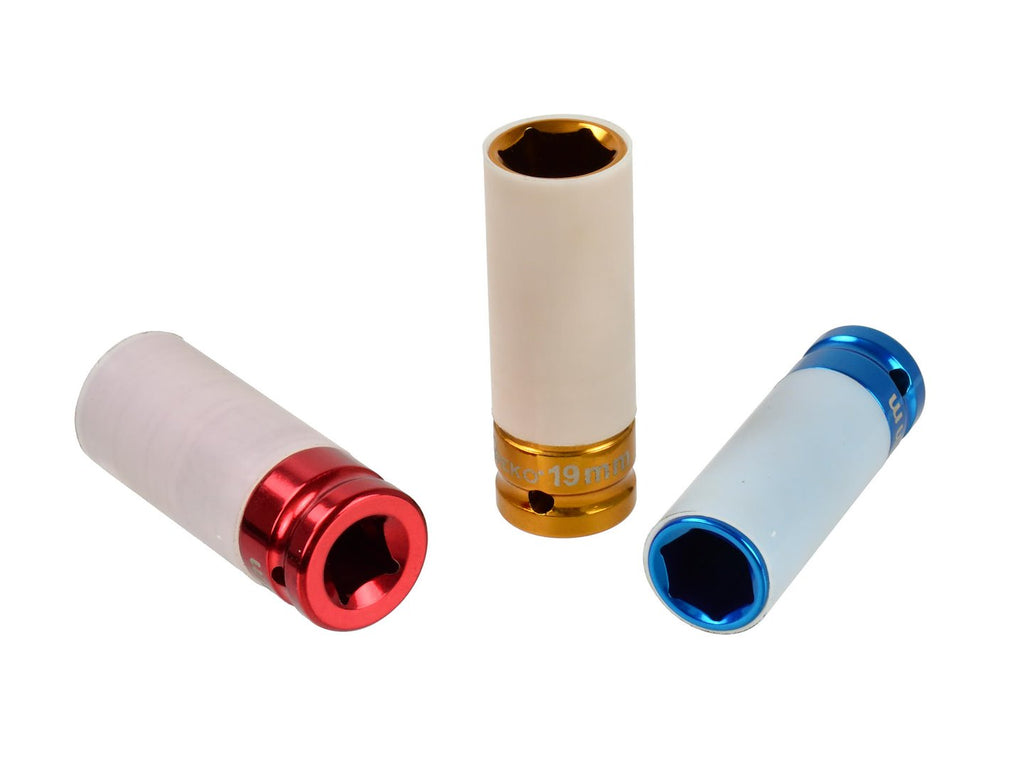 Alloy Rim Impact Socket Set 17, 19, 21 mm