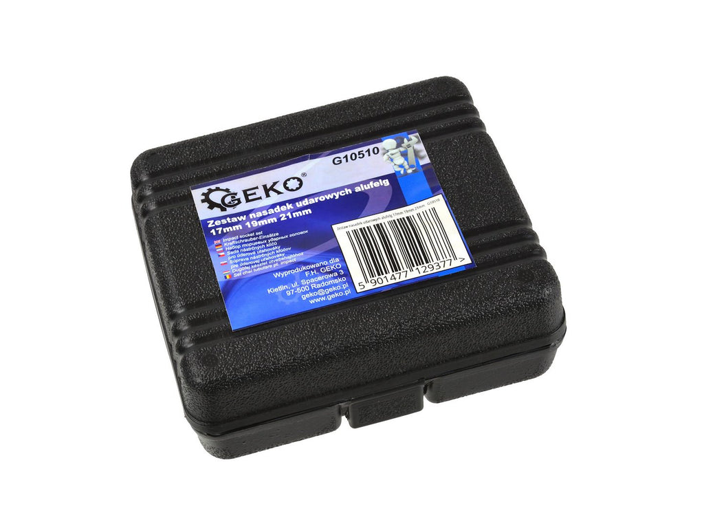 Alloy Rim Impact Socket Set 17, 19, 21 mm