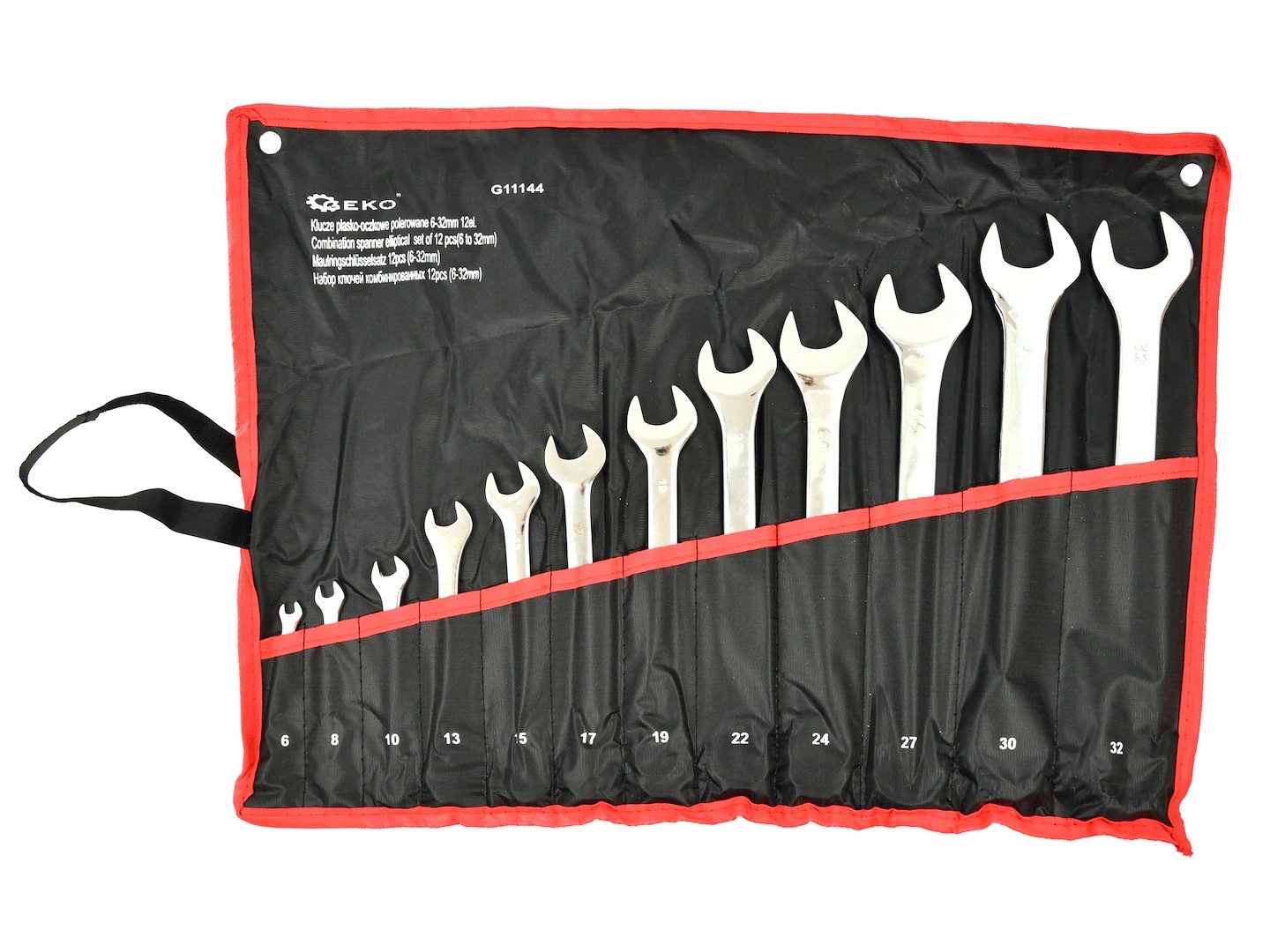 Polished Combination Wrench (Spanner) Set 6-32 mm, 12 pcs