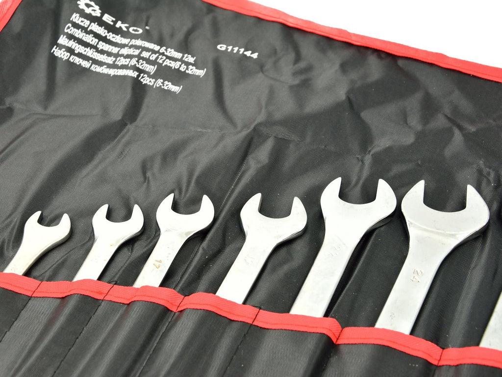 Polished Combination Wrench (Spanner) Set 6-32 mm, 12 pcs
