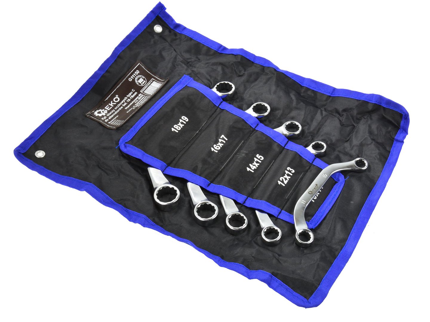 C-Type Wrench Set for Alternators, 10-19mm, 5 pcs