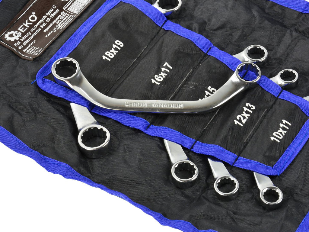 C-Type Wrench Set for Alternators, 10-19mm, 5 pcs