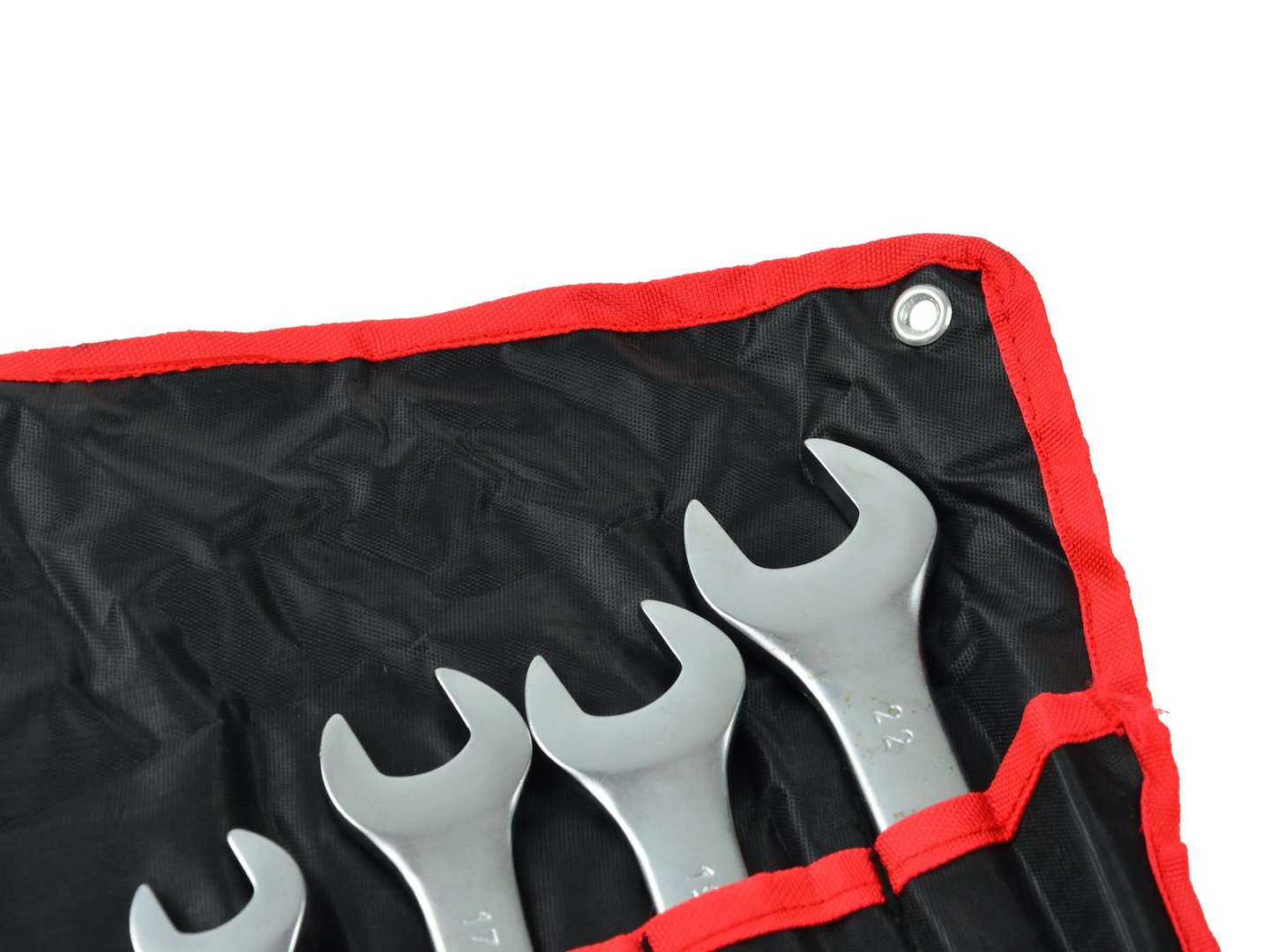 Satin Finish Combination Wrench Spanner Set 6-22 mm, 12 pcs (Storage Roll)