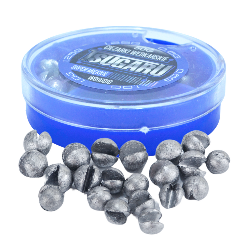 Tsugaru Lead Shot Fishing Weights Set 50g, 3 Sizes