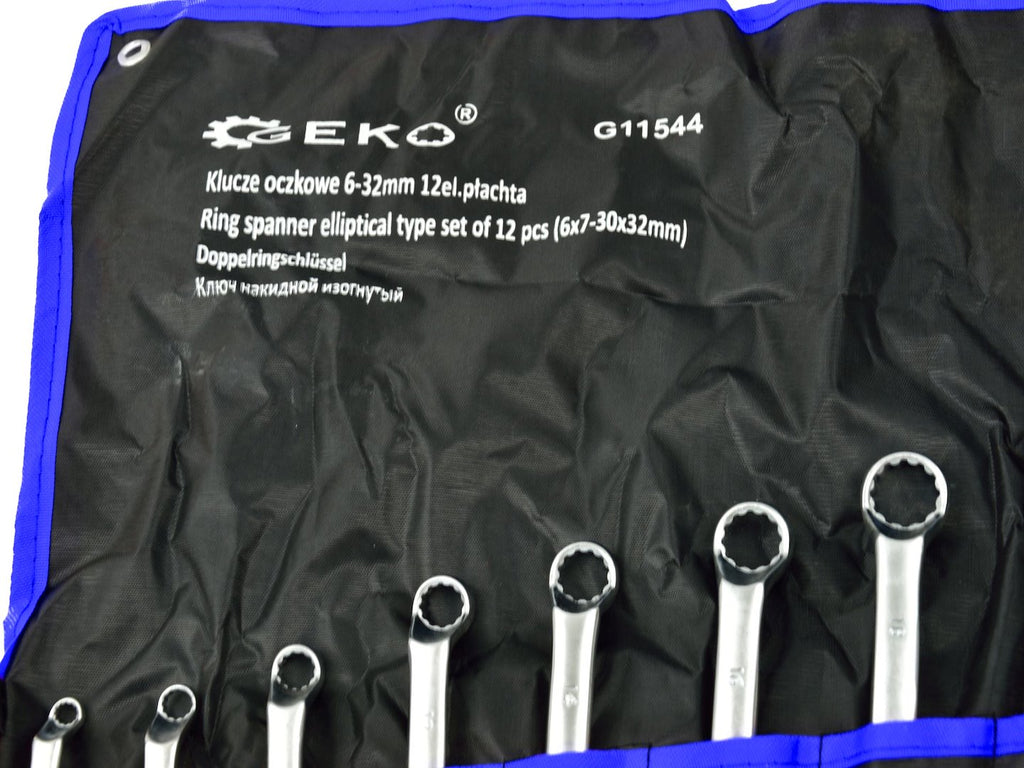 Double Ended Ring Spanner Set 12pcs (6x7-30x32mm)