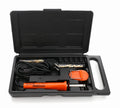 Leather and wood burner + case KD10188