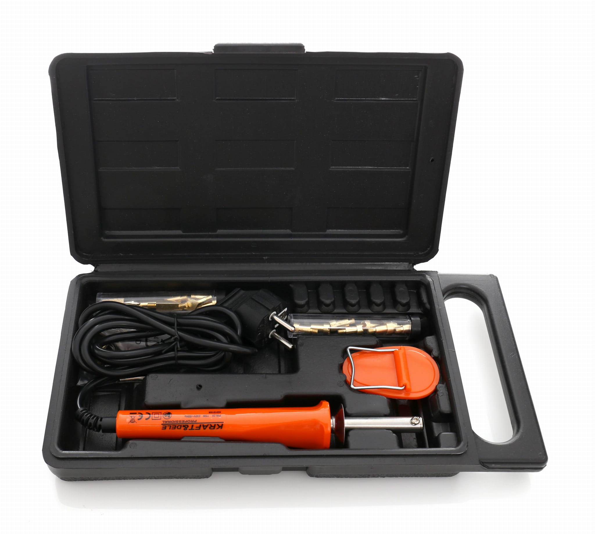 Leather and wood burner + case KD10188
