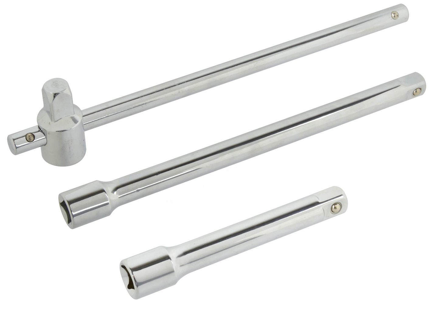 Sliding T-Handle Nut Driver Set with Extension Bars, 1/2" (3 pcs)
