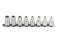 Torx Socket Set E4-E14 CrV 3/8" Drive 8 pcs