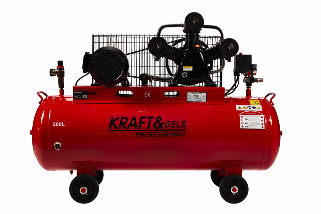 200L Oil Compressor 3 Pistons KD1474 + Separator