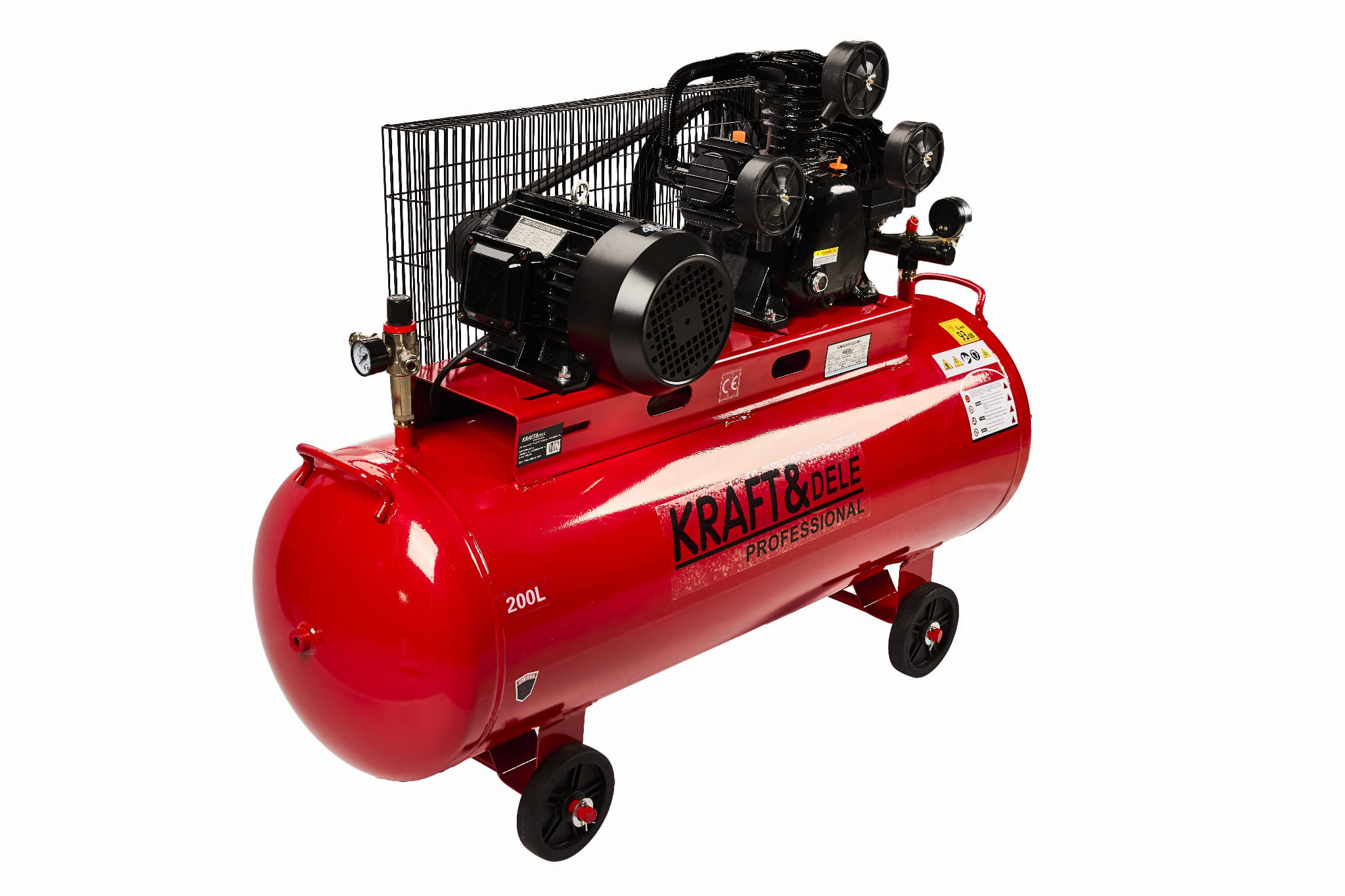 200L Oil Compressor 3 Pistons KD1474 + Separator