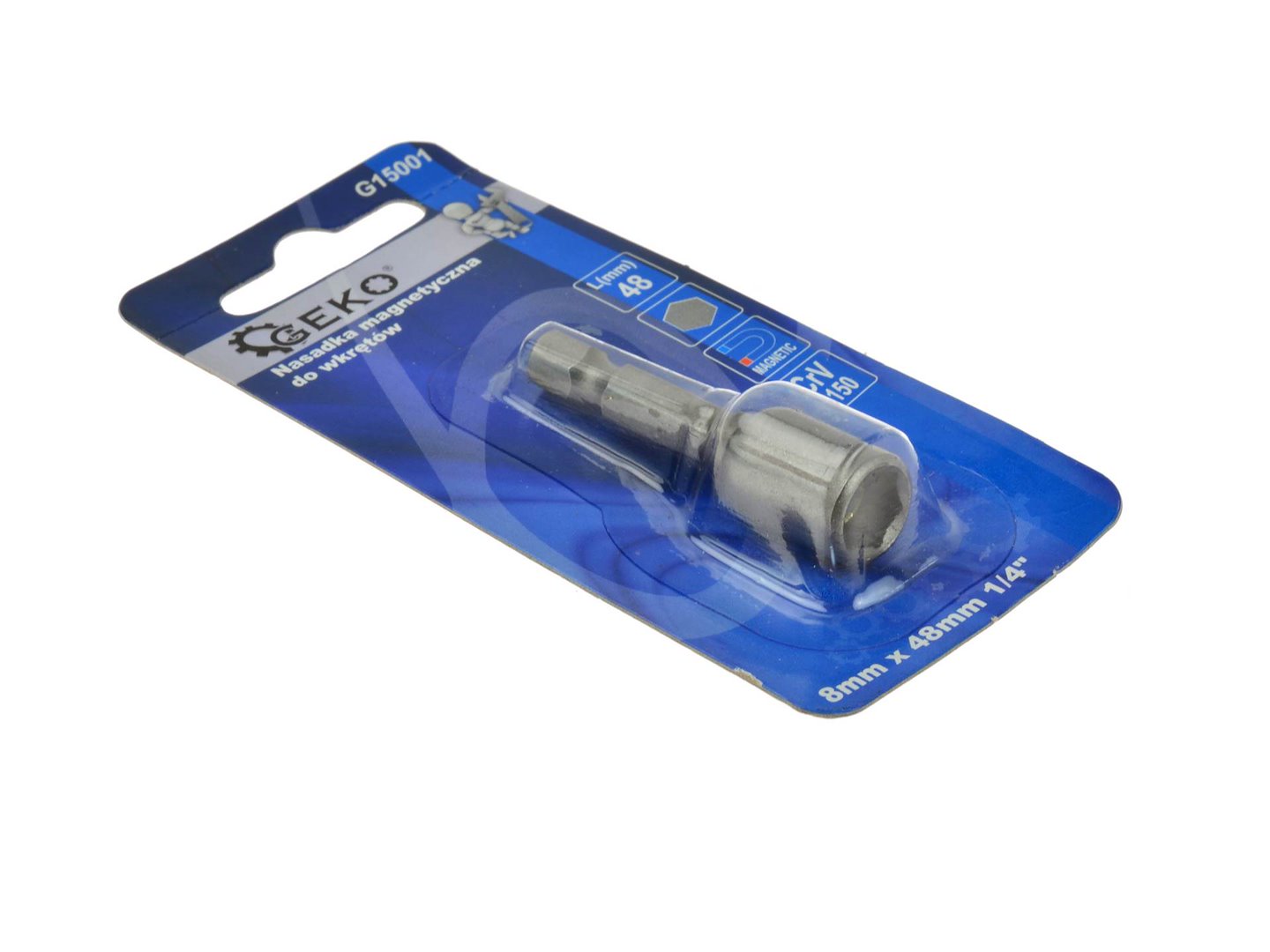 Magnetic Drill Drivers Hex Socket Bit 8 mm x 48 mm 1/4"