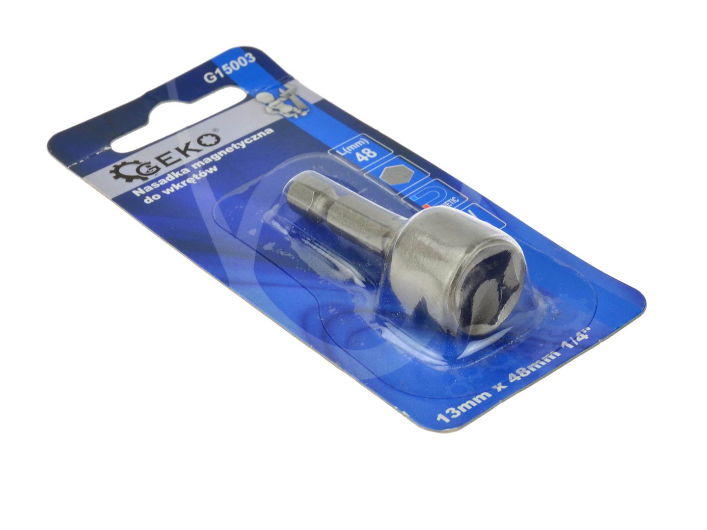 Magnetic Drill Driver Hex Socket Bit 13 mm x 48 mm, 1/4"