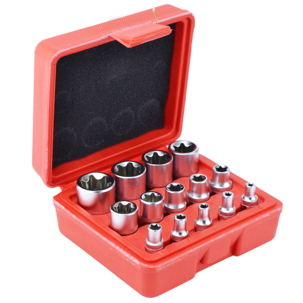 14 tk Torx sisemine padrunvõtmete komplekt E4 - E24