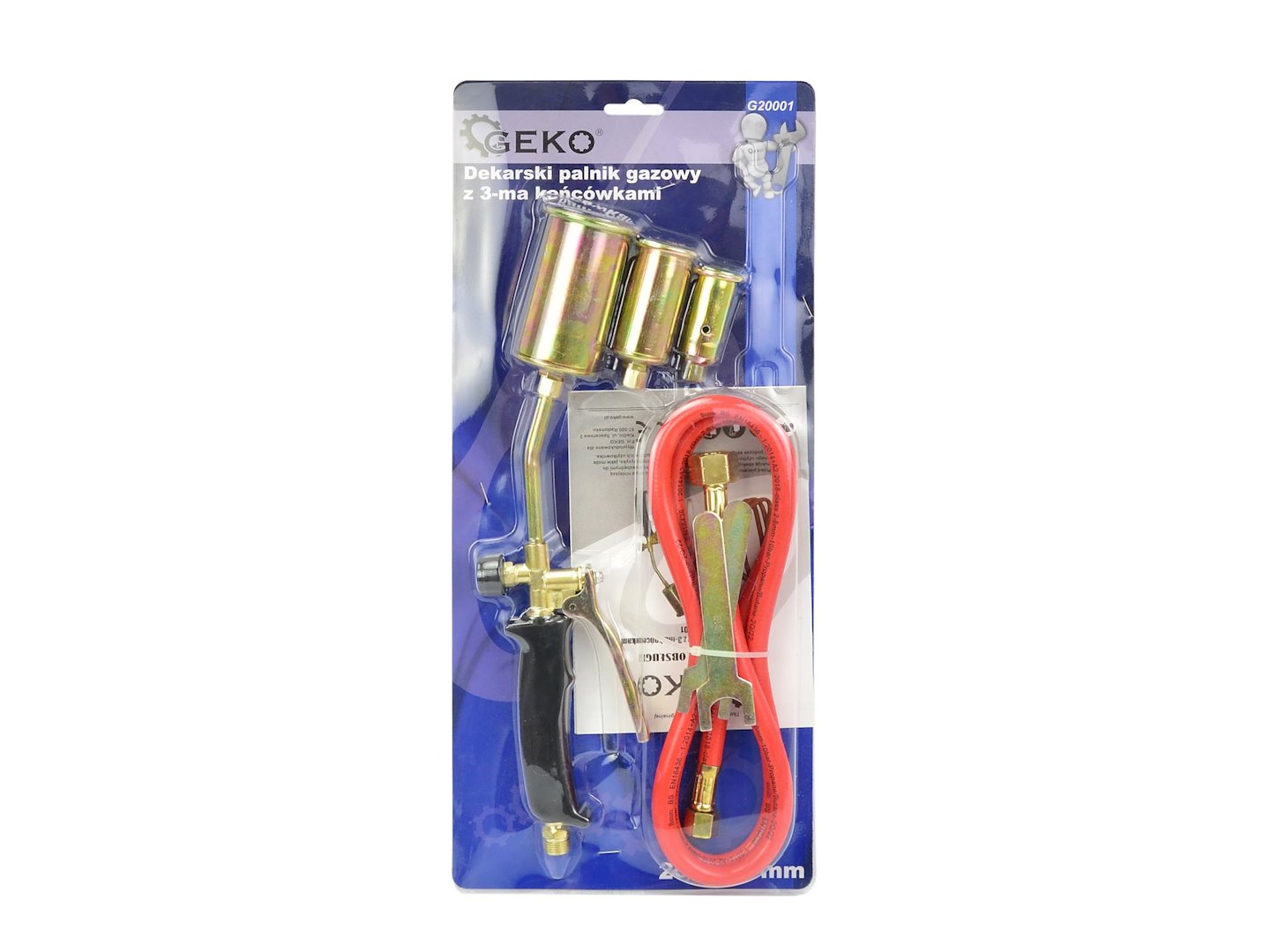 Heating Torch 20 kW, Three-Head, 25-35-50 mm, Rubber Hose 1.5 m