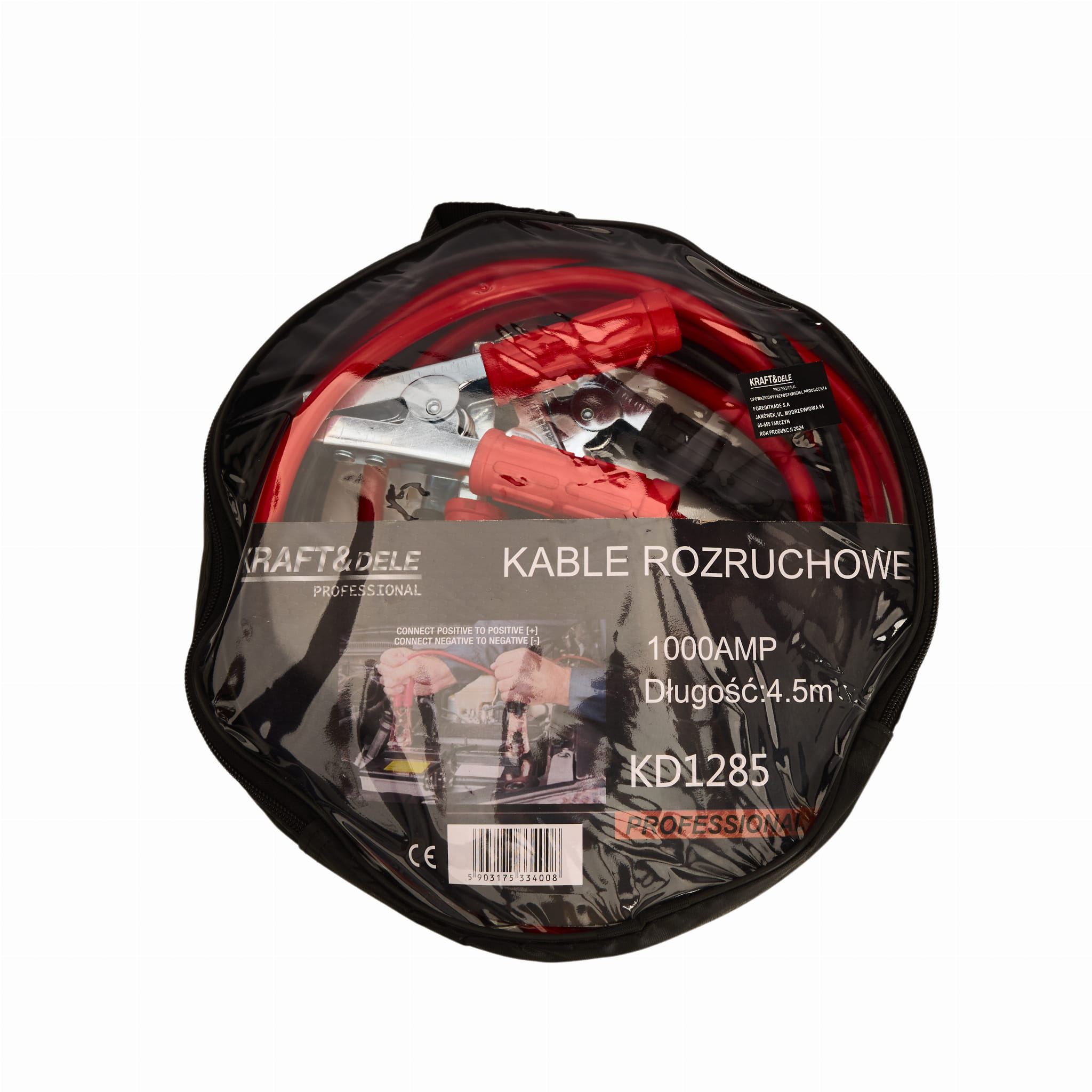 Käivitustrossid 1000A 4.5m KD1285 (D14)