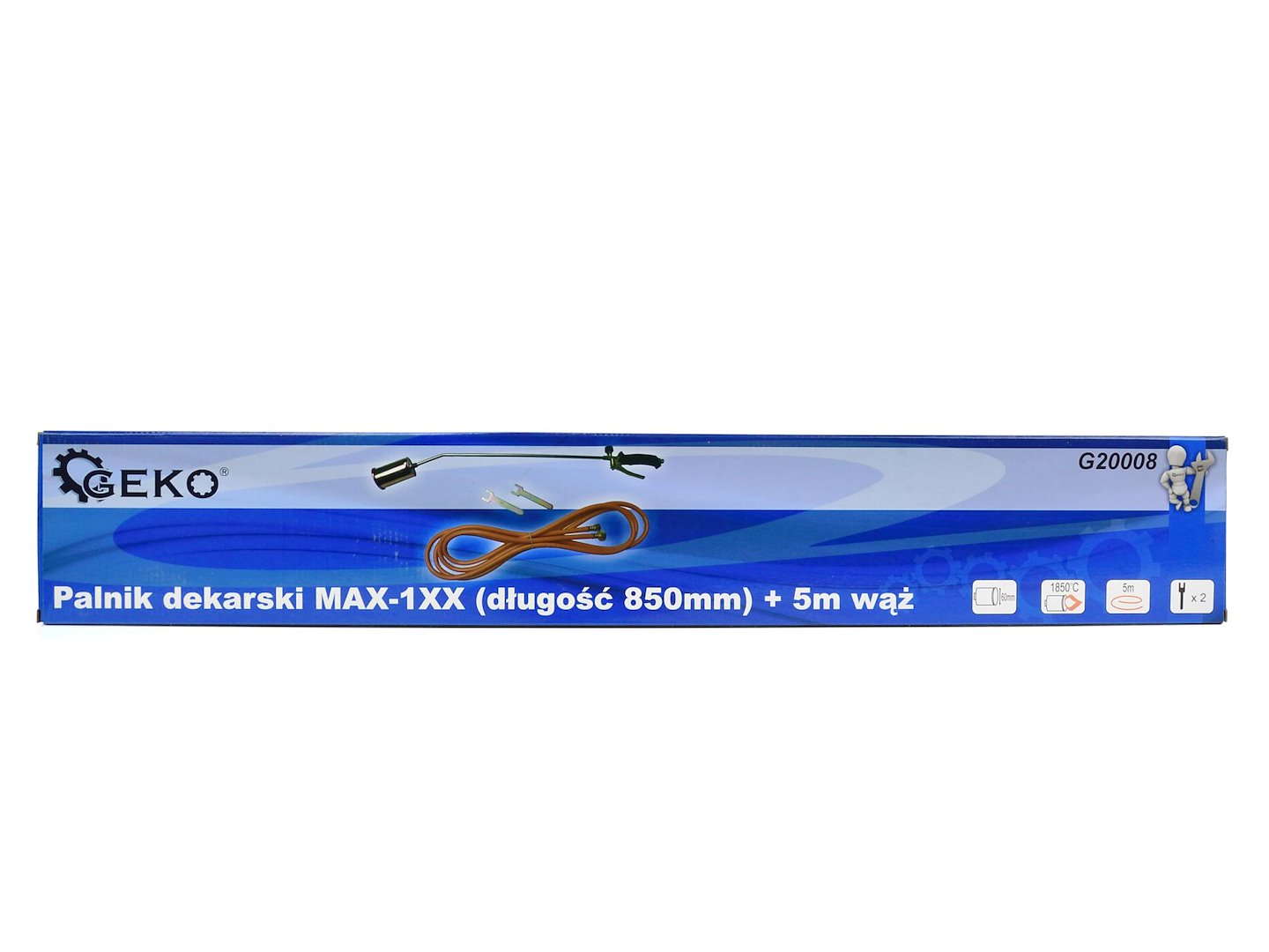 Long Arm Heating Torch 58kW Single Head 60mm L85cm