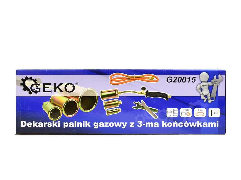 Propane Heating Torch 20 kW Three-Head 25-35-50 mm Rubber Hose 1.5 m