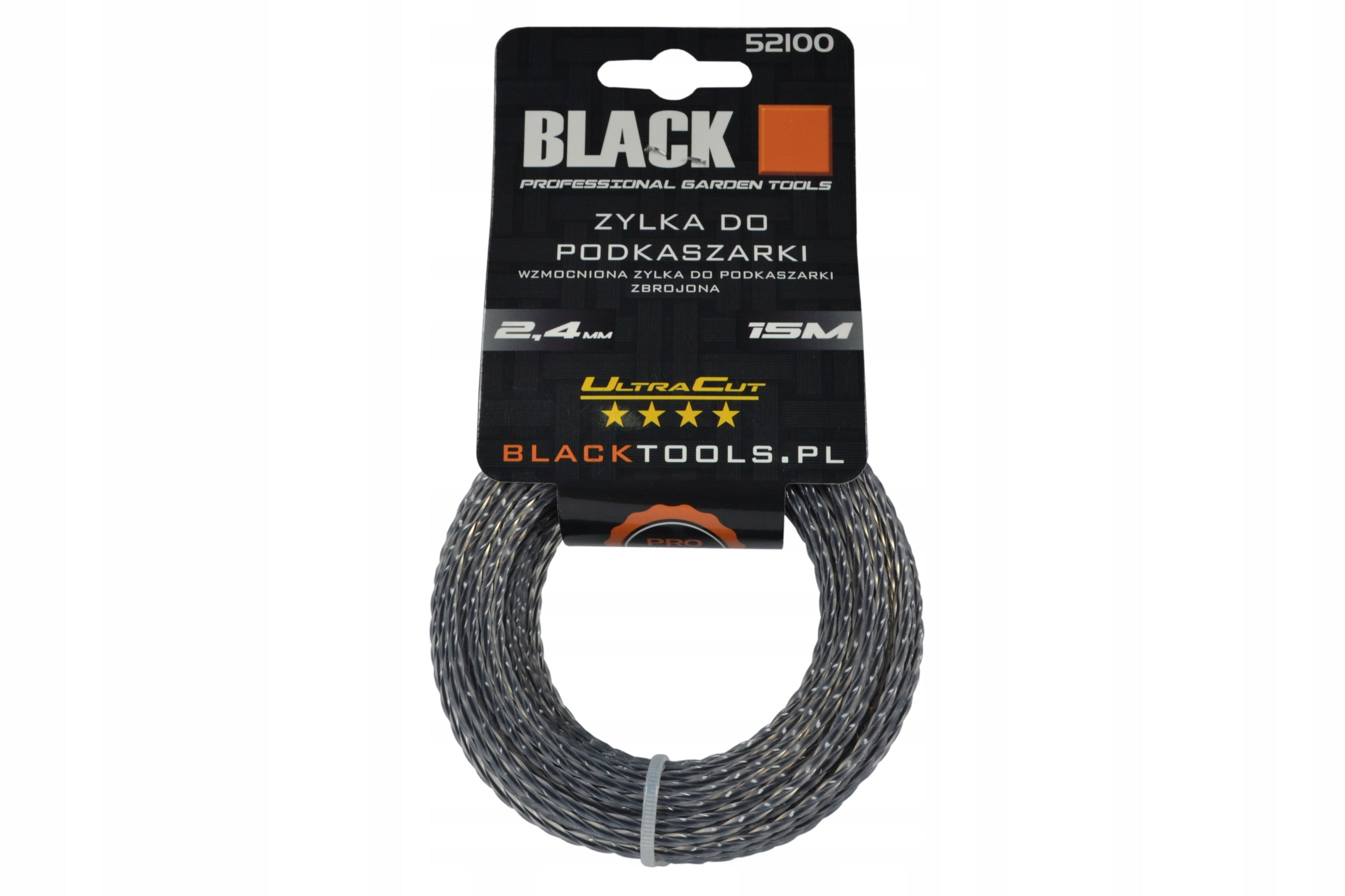 Tugevdatud trimmerijoon 2.4mm x 15m (52100)