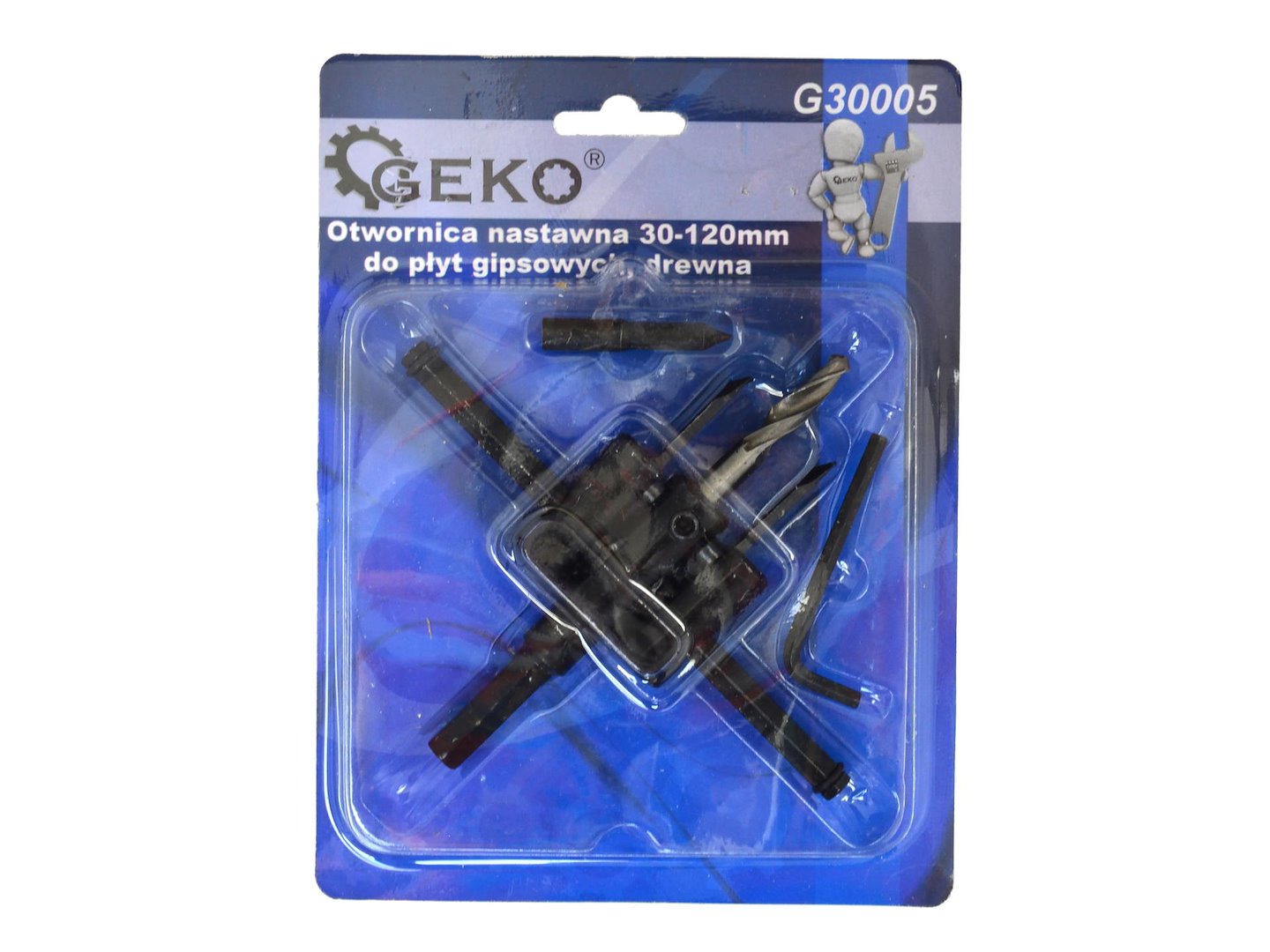 Adjustable hole saw 30-120 mm
