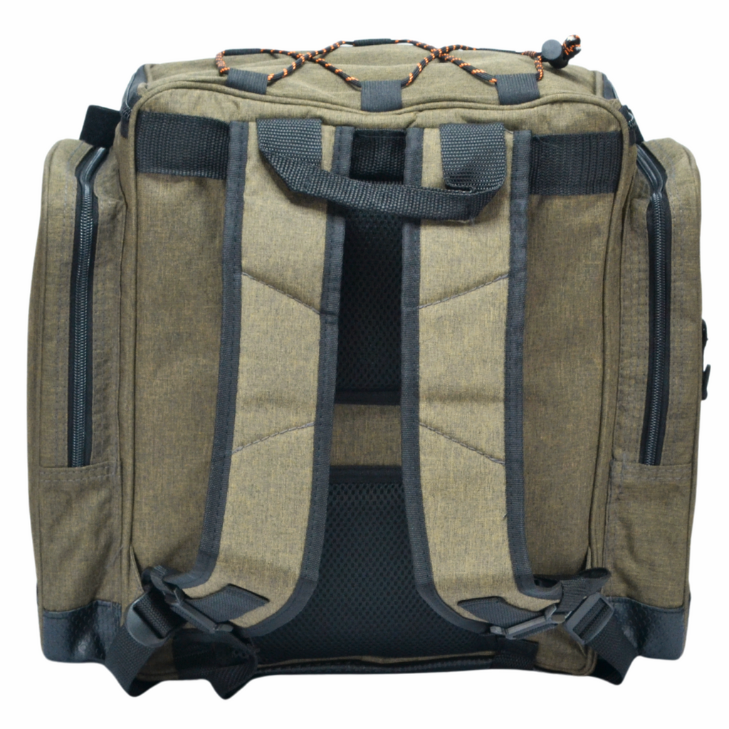 Hokkado Fishing Backpack Bag with 3 Boxes, Rigid Bottom, 38/42/21cm