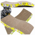 Eco-Friendly Large Cardboard Cat Scratcher with Wave Design and Catnip