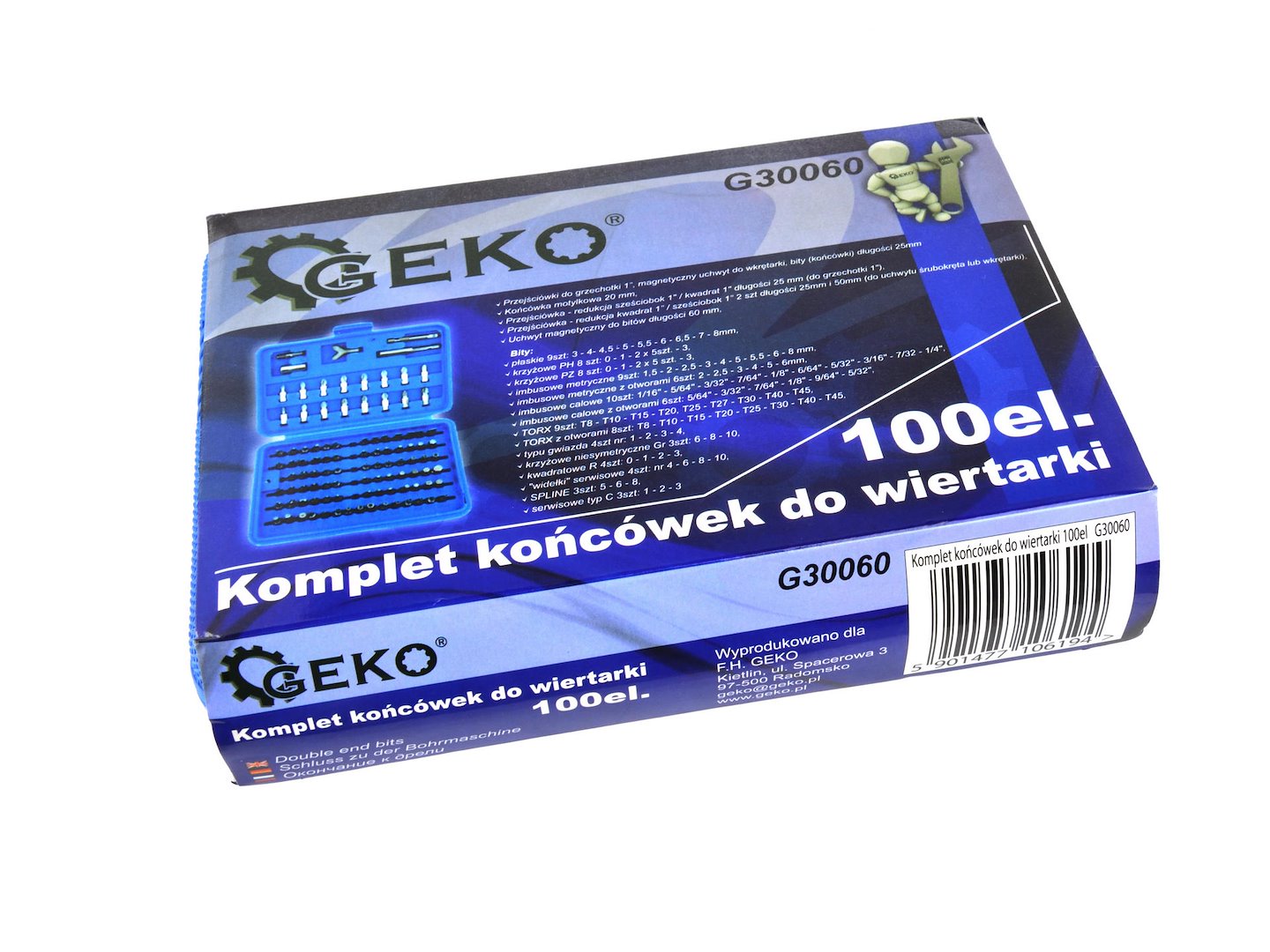 GEKO Screwdriver Bit Set, 100 pcs