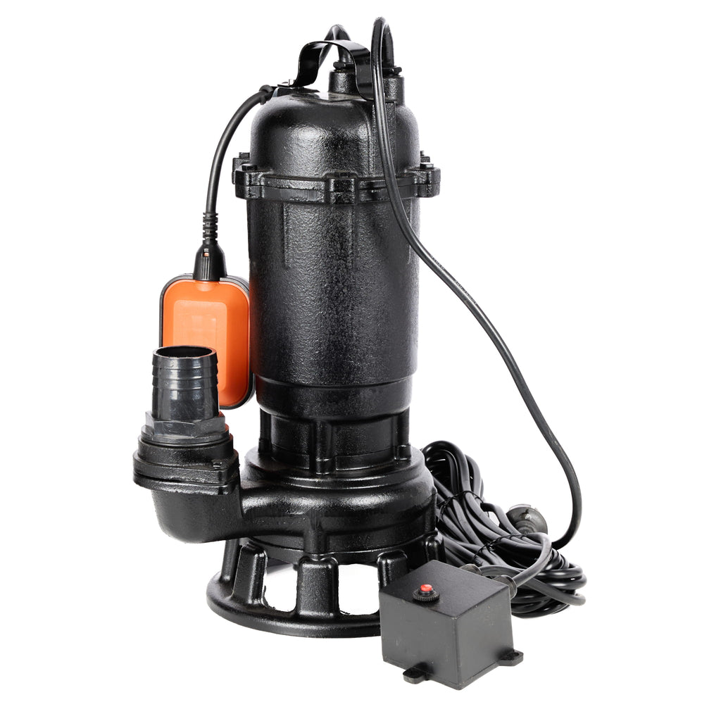 SUBMERSIBLE WATER PUMP WITH GRINDER and float 3200W KD765