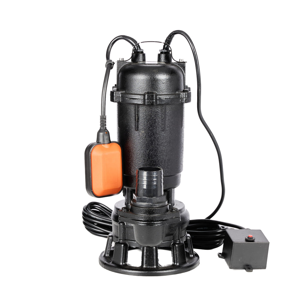 SUBMERSIBLE WATER PUMP WITH GRINDER and float 3200W KD765