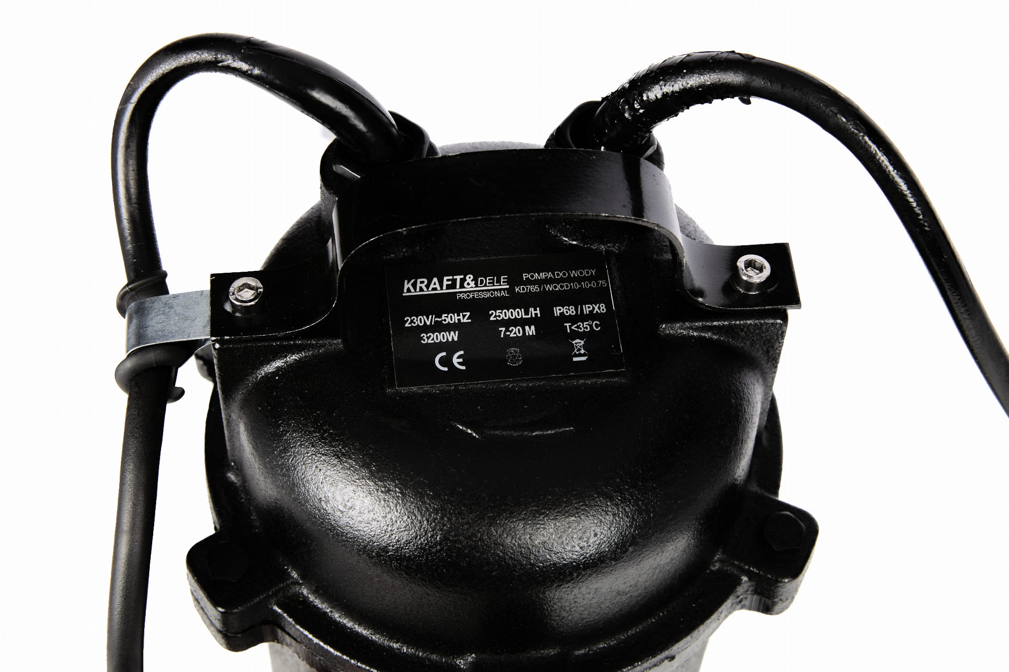 SUBMERSIBLE WATER PUMP WITH GRINDER and float 3200W KD765