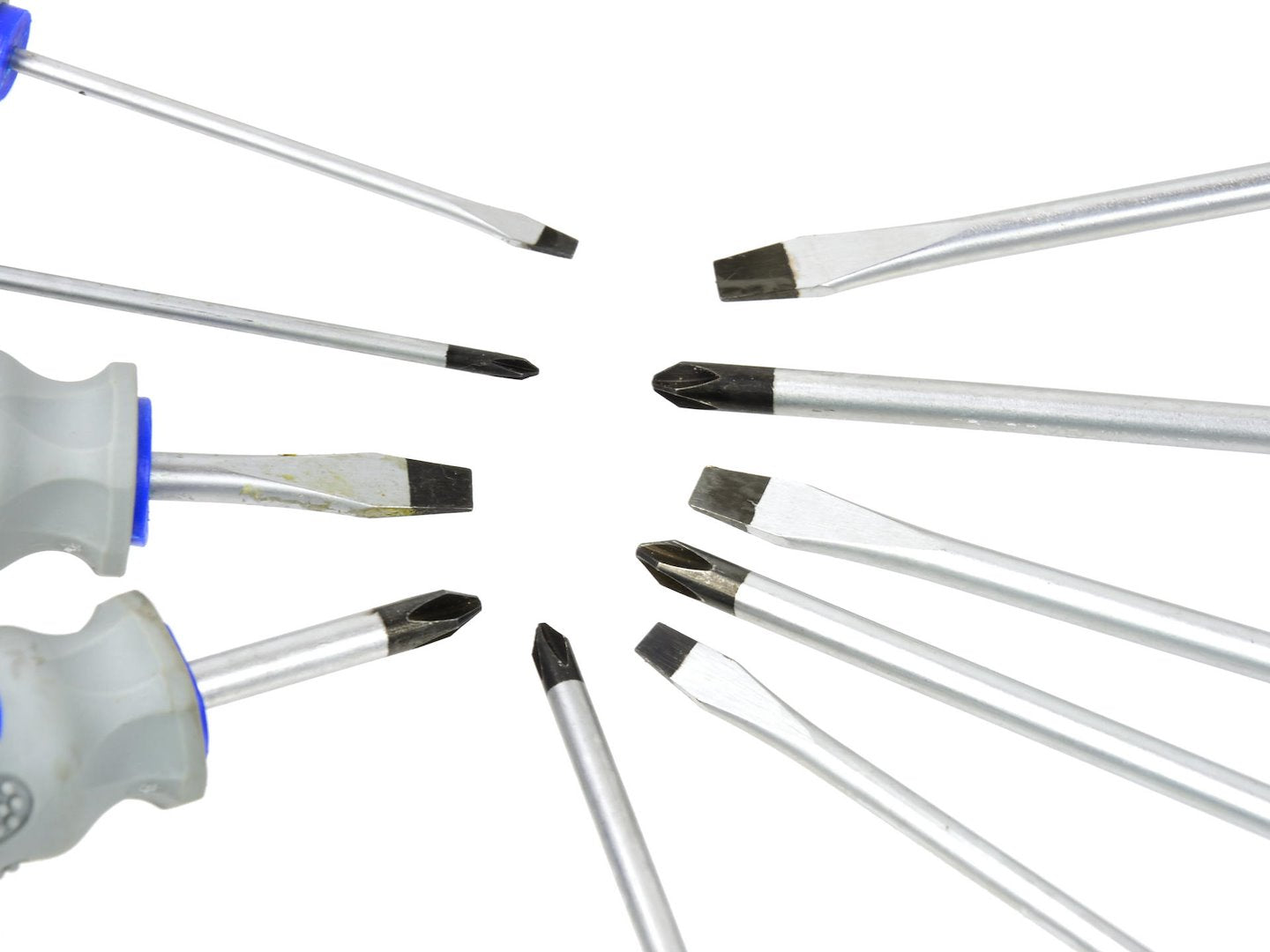 GEKO 10-piece CRV Screwdriver Set (blue-grey)