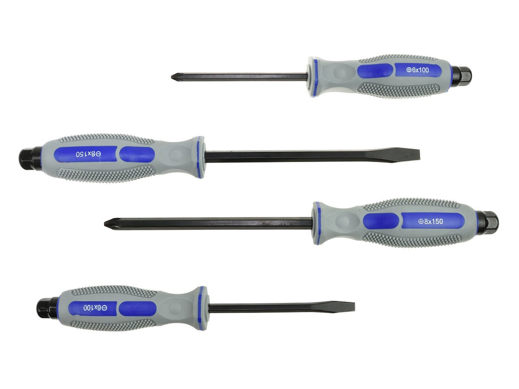 Slotted screwdrivers set CRV 4pcs GEKO