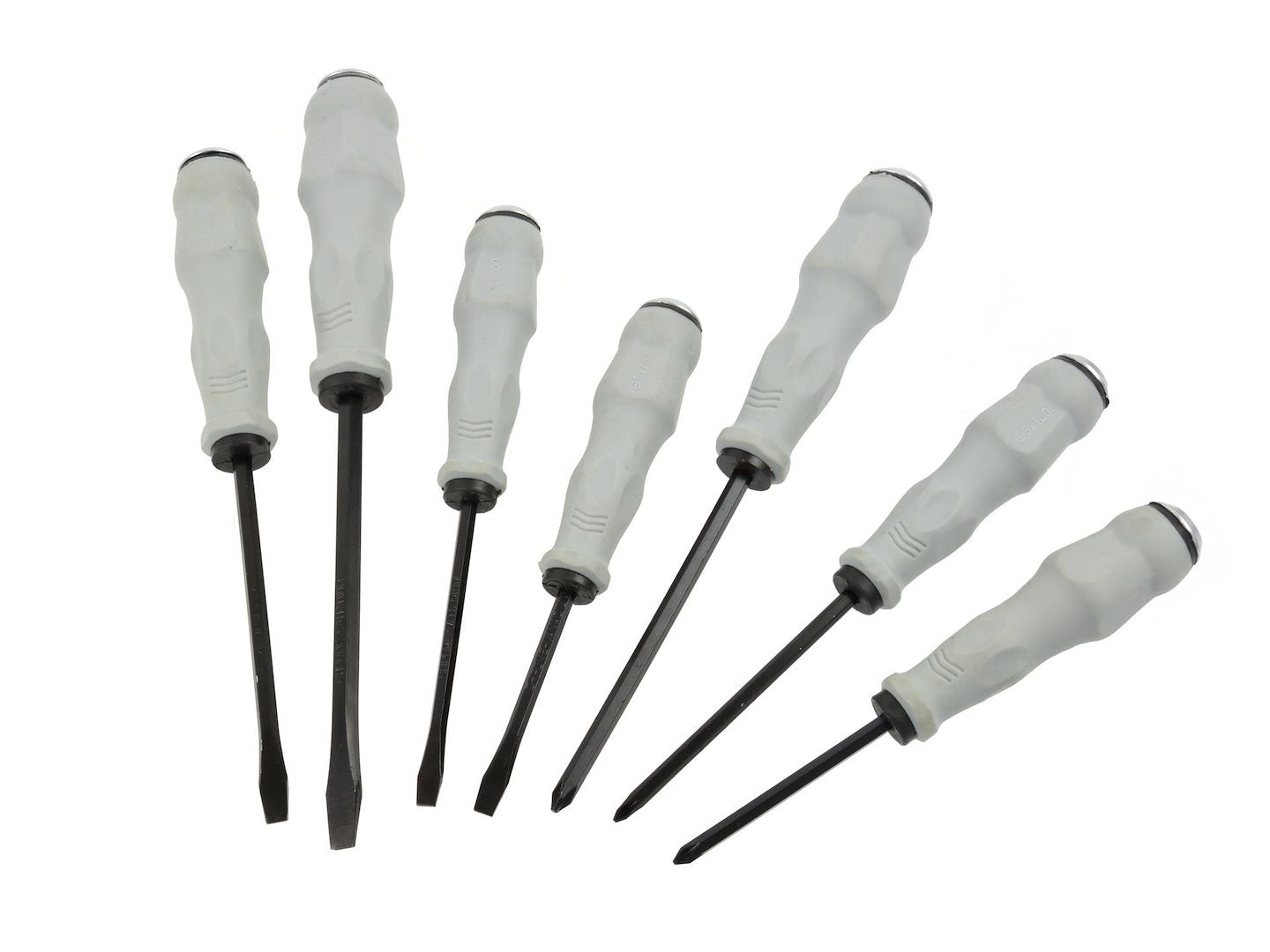 Slotted screwdrivers set CrV 7 pcs GEKO (foil)