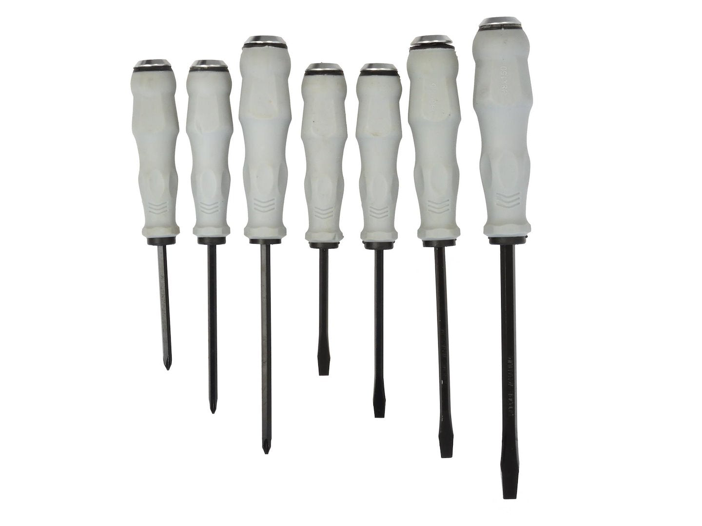 Slotted screwdrivers set CrV 7 pcs GEKO (foil)