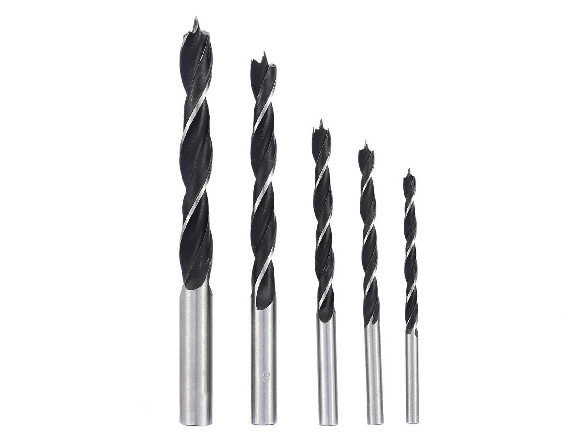 Wood drill set, 5 pcs/set, 4-10 mm