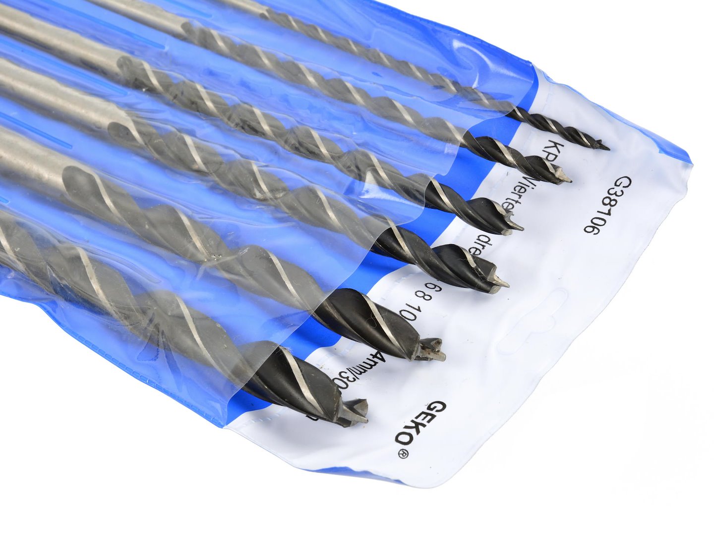 Wood drill set, 6 pcs/set 4-14 mm / 300 mm
