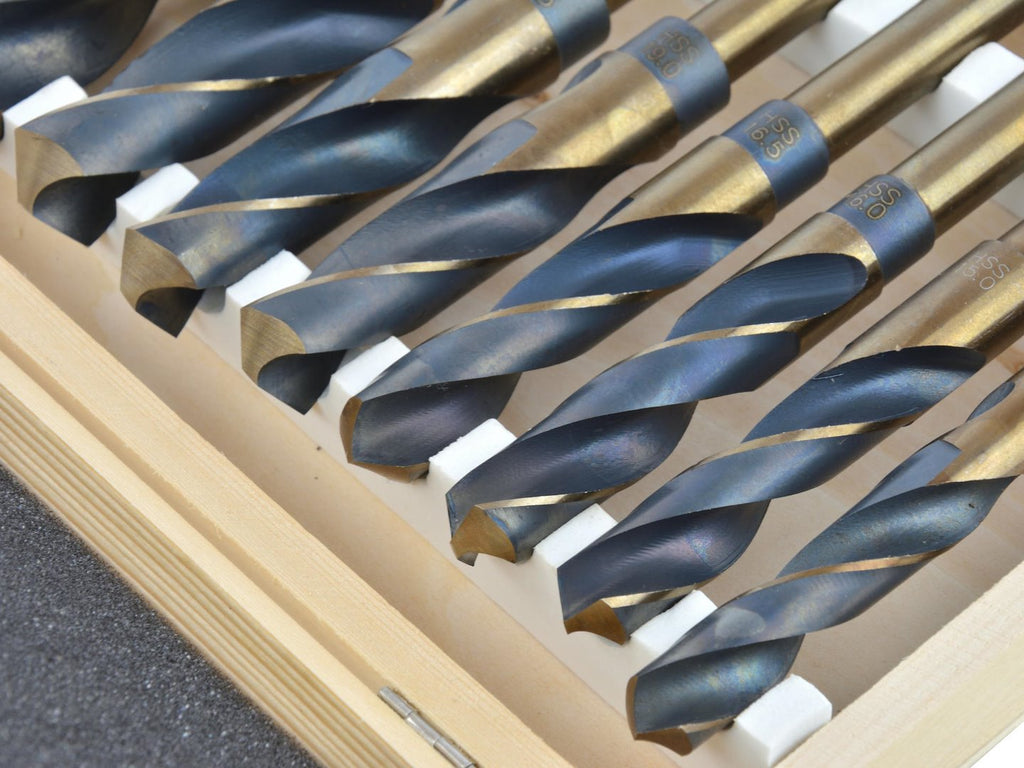 8 pcs HSS twist drills with 1/2" shank
