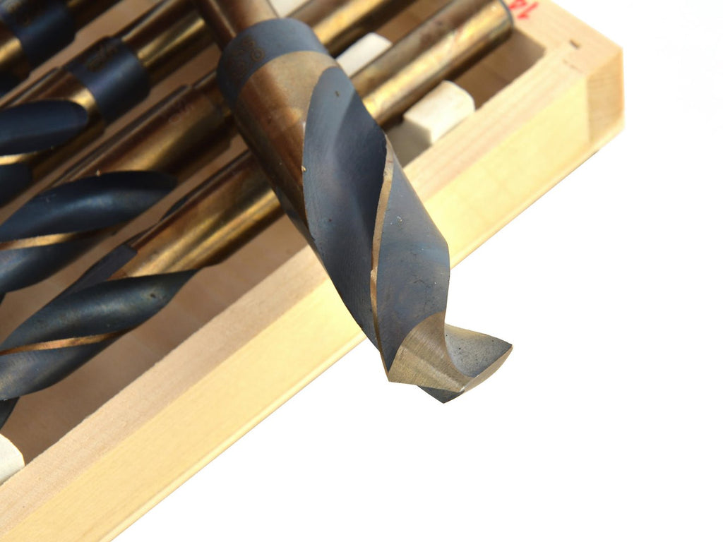 8 pcs HSS twist drills with 1/2" shank
