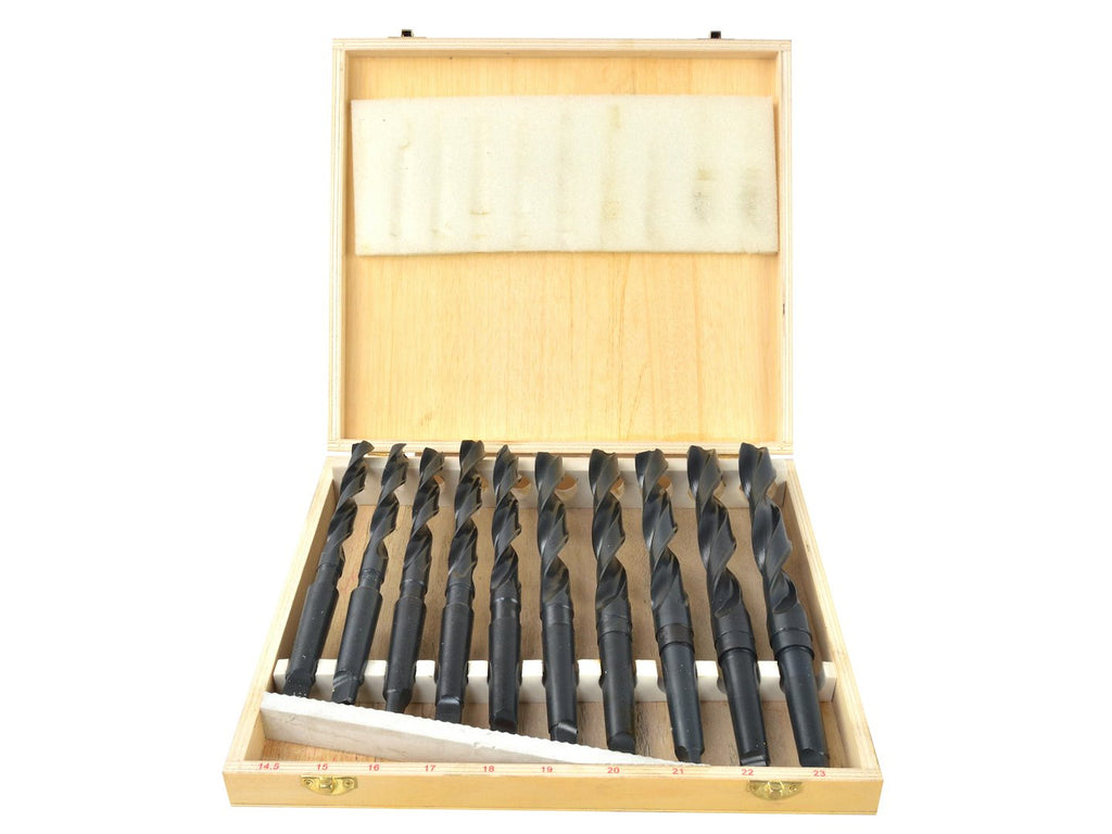 HSS Morse drills 9 pcs 14.5-23 mm